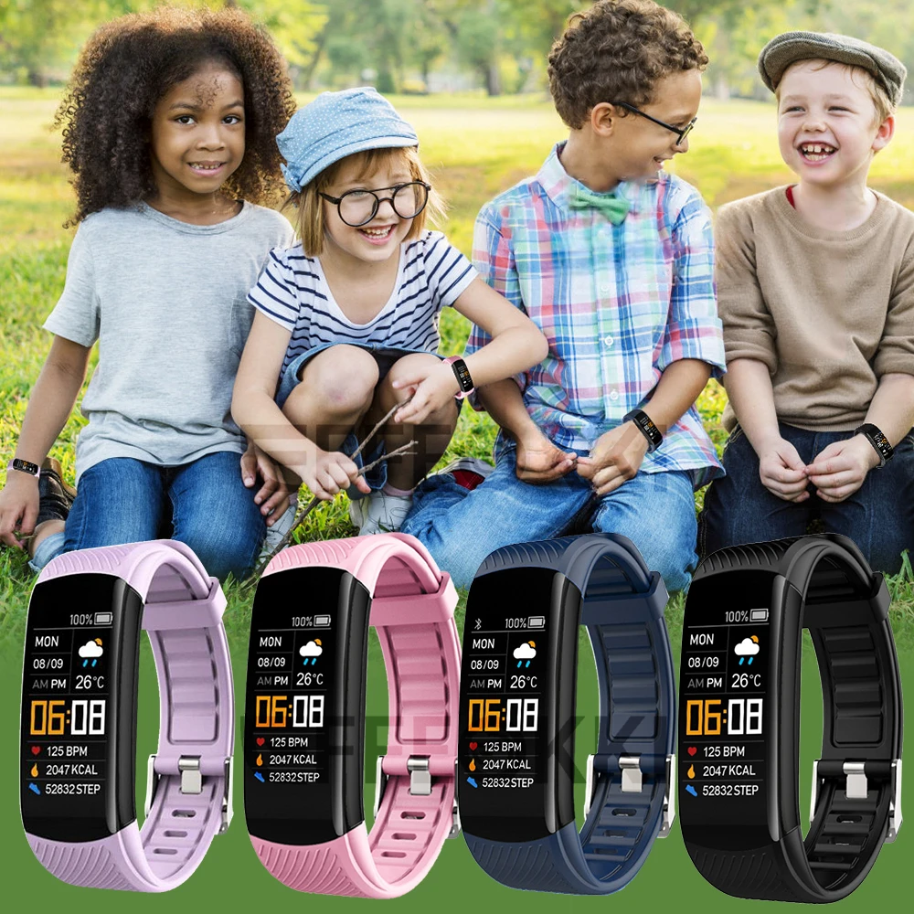 

2024 Smartwatch for Children Fitness Tracker Kids Sleep Tracker Call Reminder Pedometer Heart Rate Smart Watch Wristband