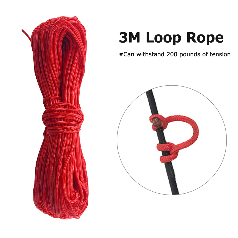 Compound Bow D Loop Release String Nocking D Ring Buckle Rope Compound Bow Release U Rope Aid 3m archery bow string thread archery bow