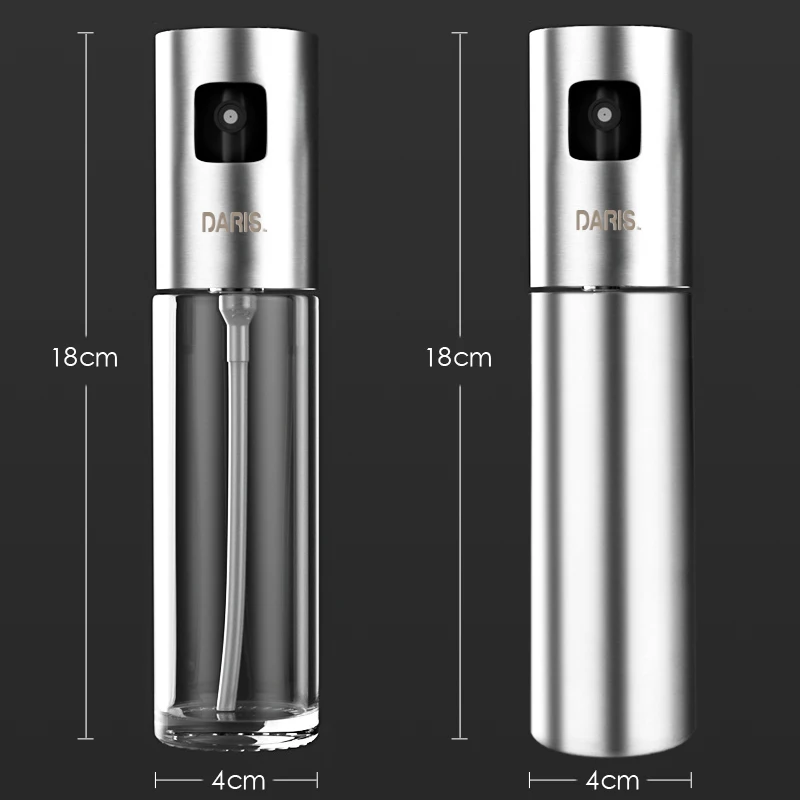 Kitchen Stainless Steel Olive Oil Sprayer Bottle Pump Oil Pot Leak-proof Grill BBQ Sprayer Dispenser BBQ Cookware Tools