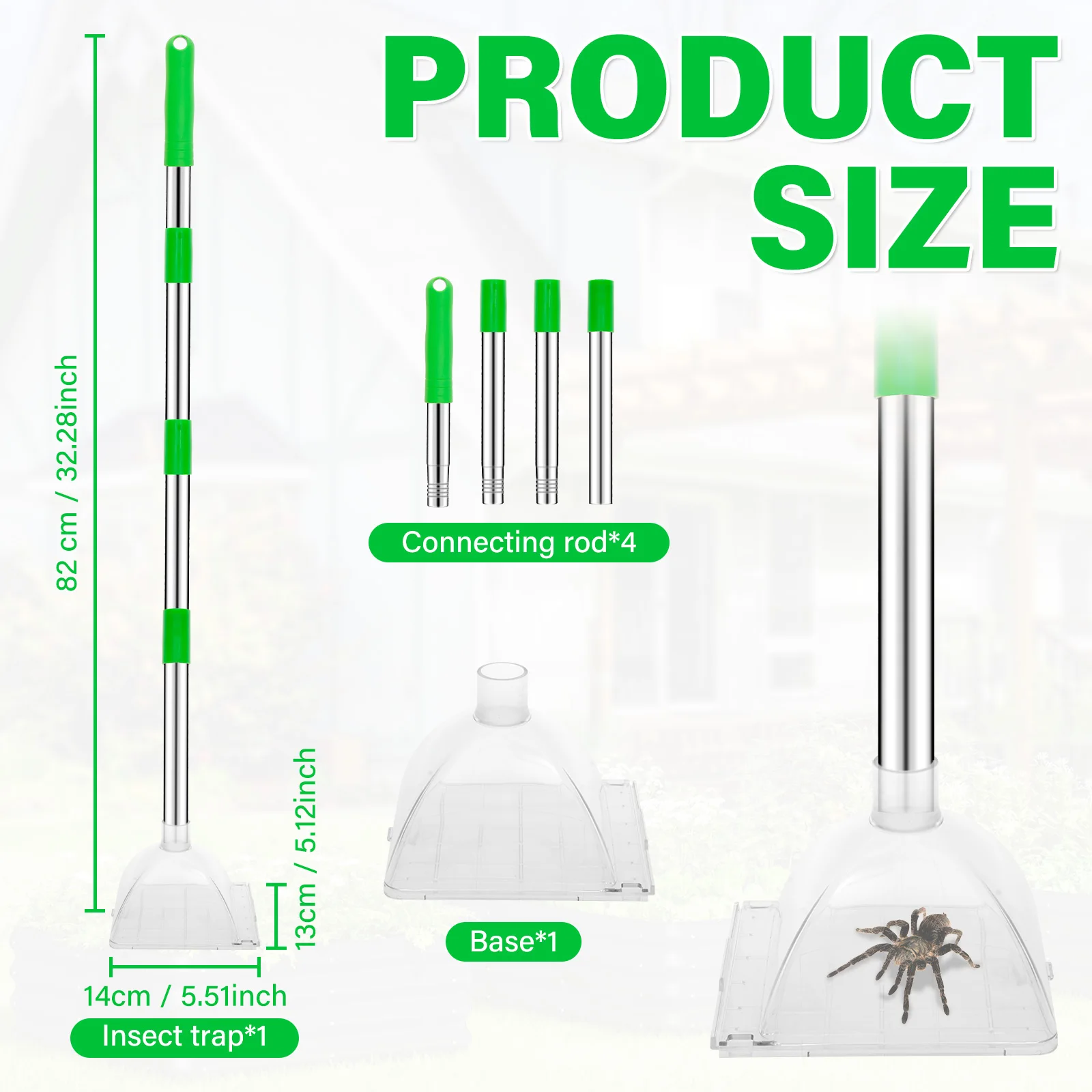 Stainless Steel Pest Catcher Net Tool for Indoor Outdoor Use