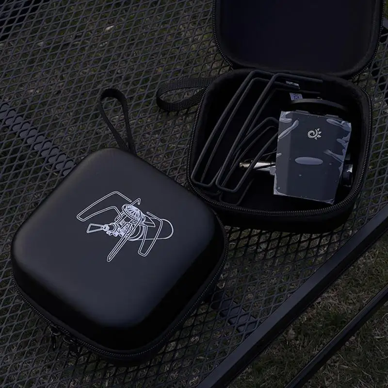 Camping Stove Storage Bag For Spider Stove Waterproof EVA Carry Case Double Zipper Spider Furnace Organizer Camping Accessories