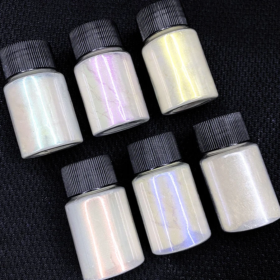 30ml White Symphony Mica Pearl Pigment Car Paint Color Cosmetics Eyeshadow Soap Dye Powder Nail Glitter Chrome Chameleon Powder nail powder nail glitter nail pigment mica powder