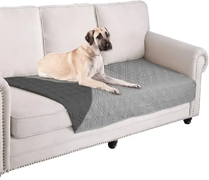 Essential rutschfeste Haustierunterlage für zu Hause, 100 % wasserdicht undurchlässig, Ganzjahres-Hundebettmatte und Sofabezug-Schutz