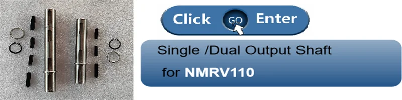 Description Picture 4 of itemCYAutoman Single Dual Output Shaft for Worm Gear Reducer Speed Gearbox NMRV063  NMRV075 RV63  RV75 NMRW63/75 NMVF63/75  RW63/75