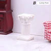 1:12 1:6 Dollhouse Miniature Retro Candlestick LED Candle Lamp Lamppost Model Home Decor Toy Doll House Accessories 2