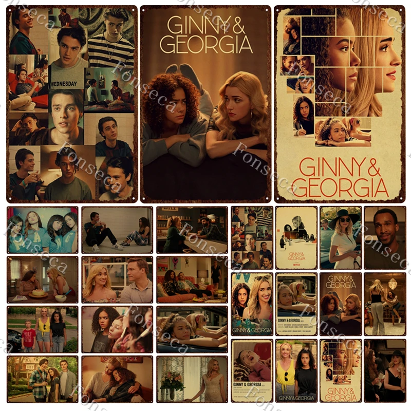 Ginny & Georgia Tv Show Vintage Metal Poster Tin Sign Home Living Bed Room Decoration Cafe Wall Art Piastre Metalliche