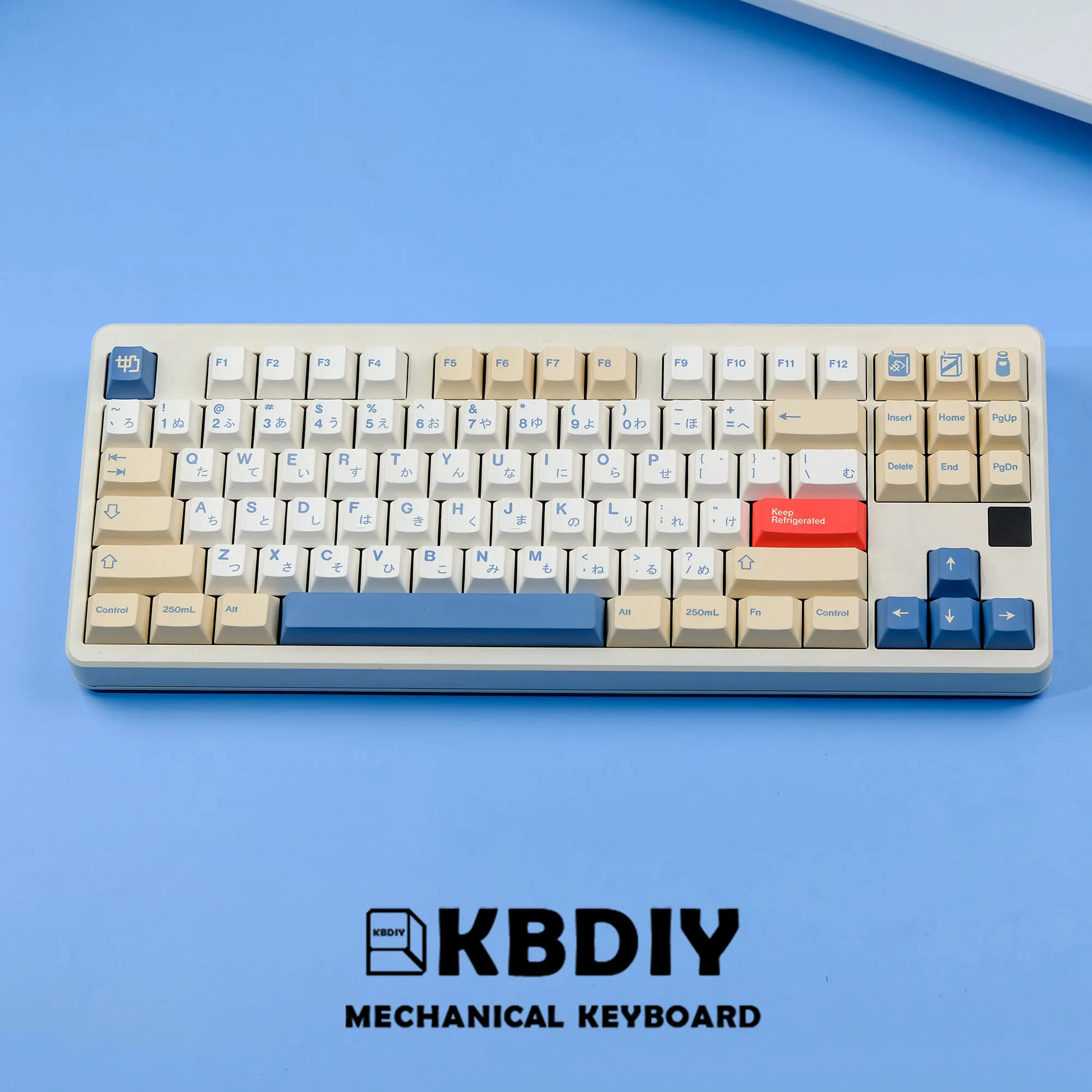 GMK Soymilk PBT Keycaps, Cherry Profile MX