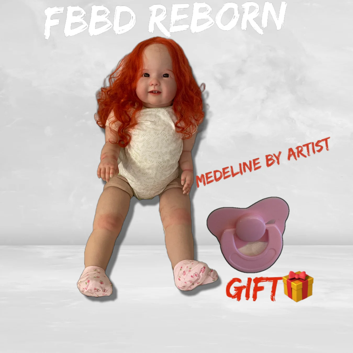 

FBBD Art Dol 30inch Huge Baby Reborn Toddler Finished Madeleine With Hand-implanted Hair 100%hand-made reborn baby dolls