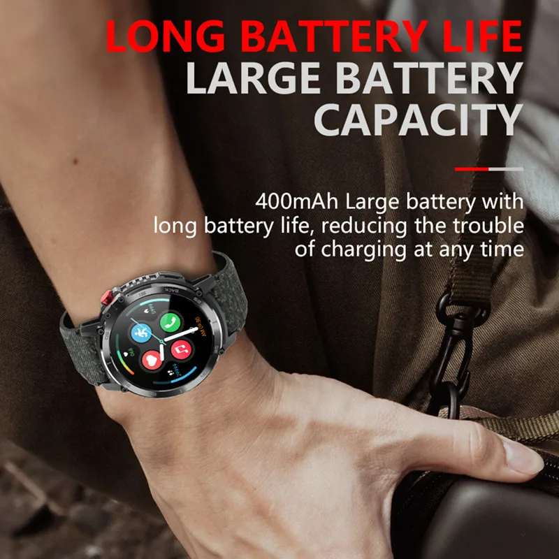 C22 Smartwatch Ʈ ġ Men ߿  4G ROM IP68    ȭ Ultra Military  Armored