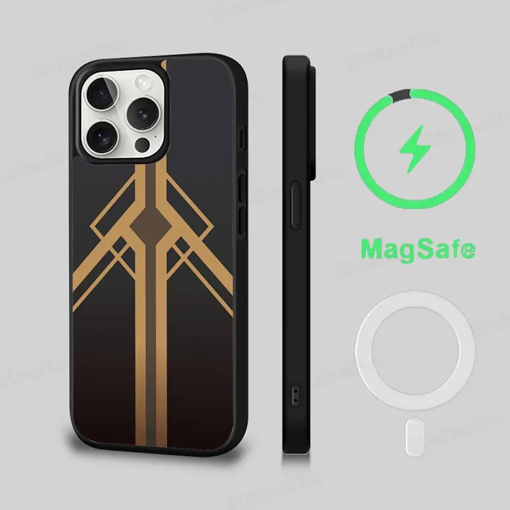 Honkai Star Rail Inspired Magnetic Phone Case with Wireless Charging Compatibility