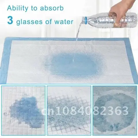 애완 동물용 일회용 기저귀, 흡수성 기저귀, 개 훈련 패드, 애완 동물 고양이 강아지 청소 탈취 기저귀, 팩당 10 개