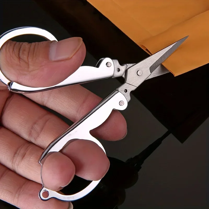 Stainless Steel Foldable 1/3pcs For Travel Emergencies Tailor Scissors Scissors Mini Portable Pocket Scissors