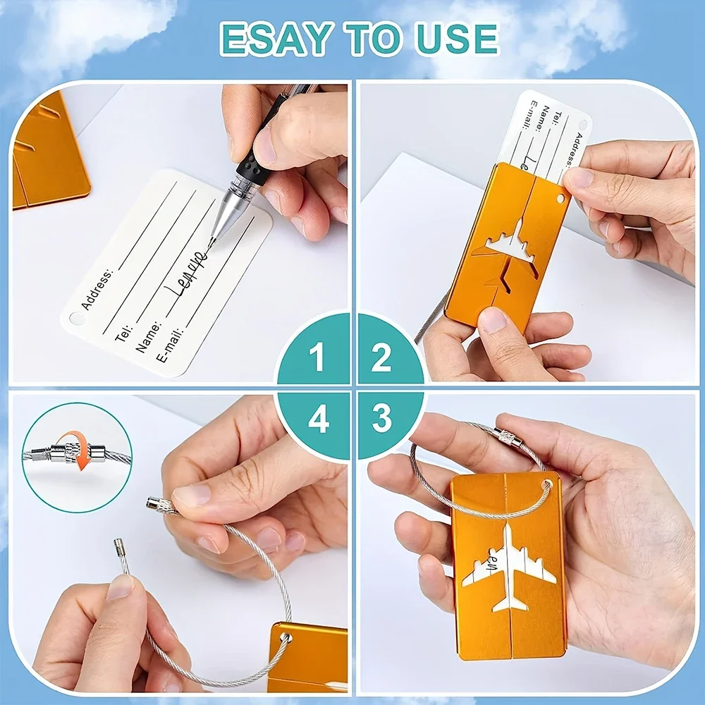Aluminum Luggage Tag 6