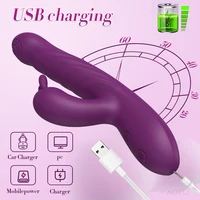 Kaninchen-Vibrator für Frauen, stoßender G-Punkt-Vagina-Vibrator, weiblicher Masturbator, vibrierender Klitoris-Stimulator, Sexspielzeug für Frauen 5