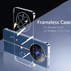Frameless Slim Clear Hard Back Shockproof Phone Case for Realme13 ProPlus (Transparent)