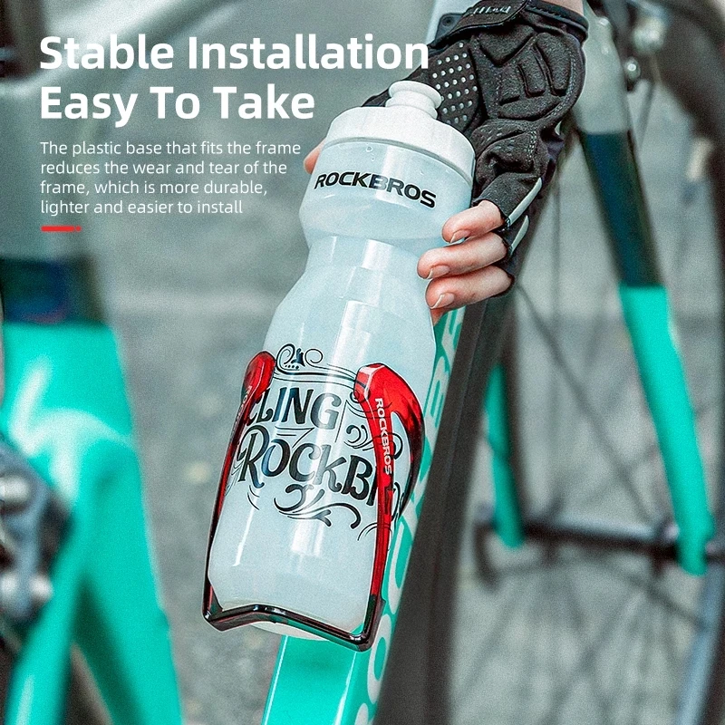 ROCKBROS Bicycle Water Bottle Cage MTB Road Bike Bottle Holder Bracket PC Colorful Cycling Cage Bicycle Accessory bicycle water bottle cage bicycle bottle holder water bottle holder