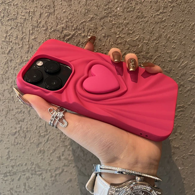 3D Love Heart Creative iPhone Case