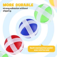 Sticky Ball Toy Children Balls Plastic Accessories Hook and Loop Kids Fabric Board 2