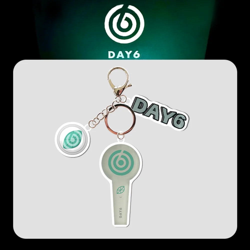 Kpop DAY6 Keychain 3pcs/Set Lightstick Pendant Bag