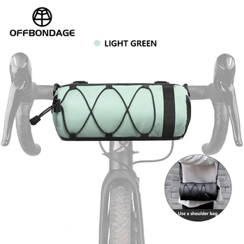 Borsa da Bicicletta Anteriore Portatile da Manubrio, Borsa a Tracolla Multifunzionale Grande Capacità 2.5L per MTB Bici da Strada, Borsa da Tubo per Ciclismo