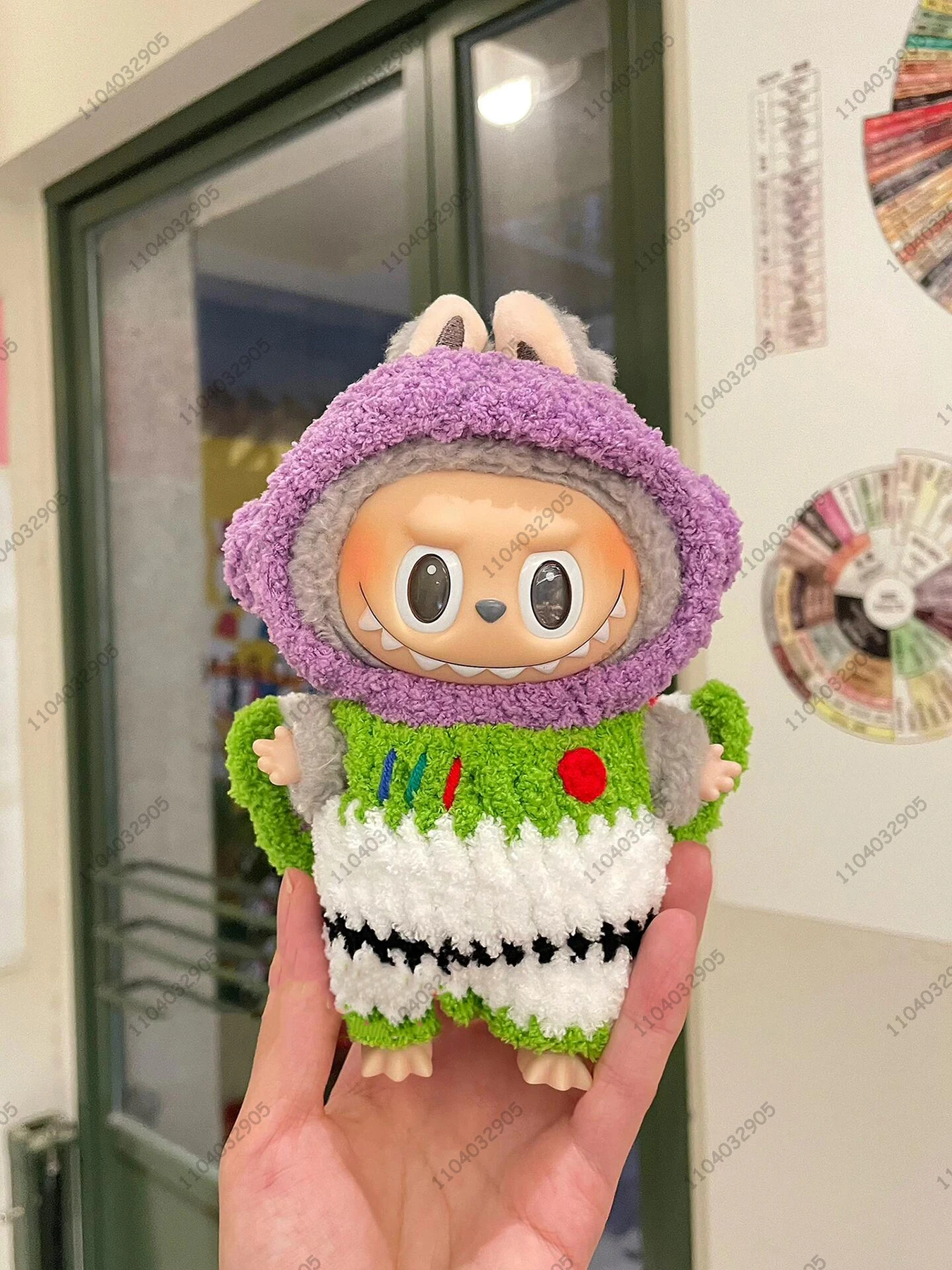 Labubu The Monsters Toy Story Woody Costume Buzz Lightyear Doll Clothes 1：1 Original Replica Vinyl Doll Action Figure Bag Charm