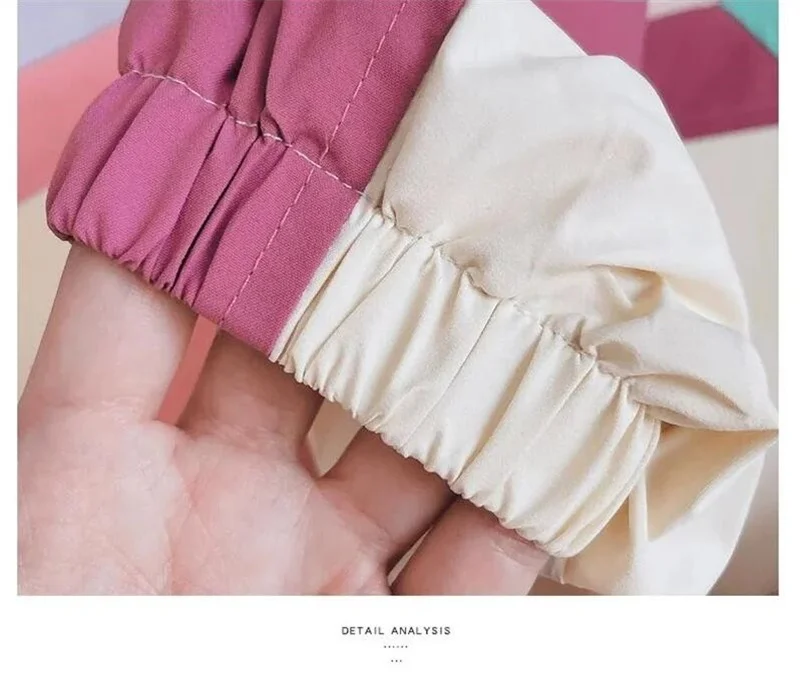 Girls Colorblocked Baseball Trench Jacket - Spring Autumn Casual Outerwear Ages 2-10
