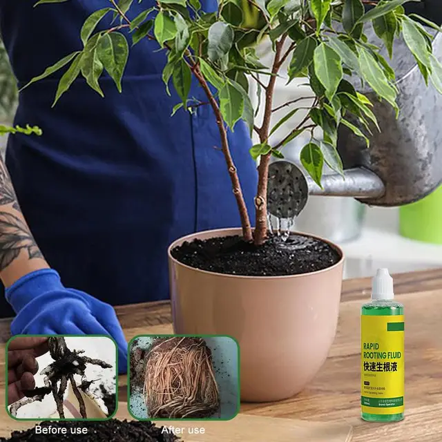 Zamatos Gyökérgyökér Folyadék 3.3Oz Folyékony Növényi Műtrágya Gyors Gyökérzet Az Univerzális Növel - Image 4