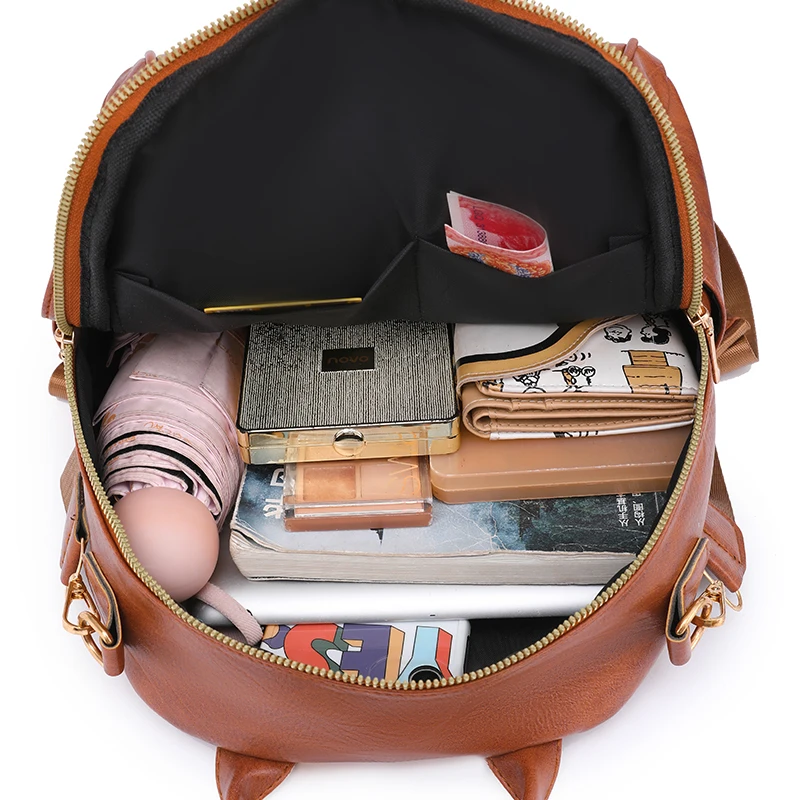 Laidan Large Capacity Waterproof Women Backpack Designer School Bag for Girl Travel Backpacks, Adult Unisex, Size: 1 Pack, Red
