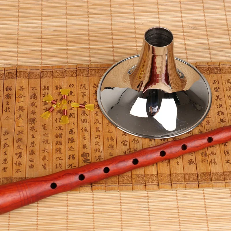 High Quality Professional Chinese Folk Wind Musical Instrument Suona Shanai Key of B C D F G Instrument Surna Horn Trumpet