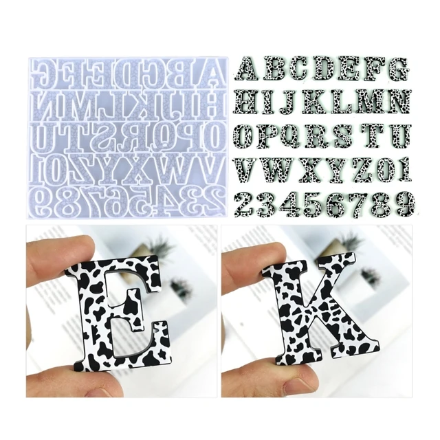 1pcs Alphabet Mould Large Size Not Easy To Break Silicone Letter A To Z 3d  Mold Decoration For Party Decoration-size:a