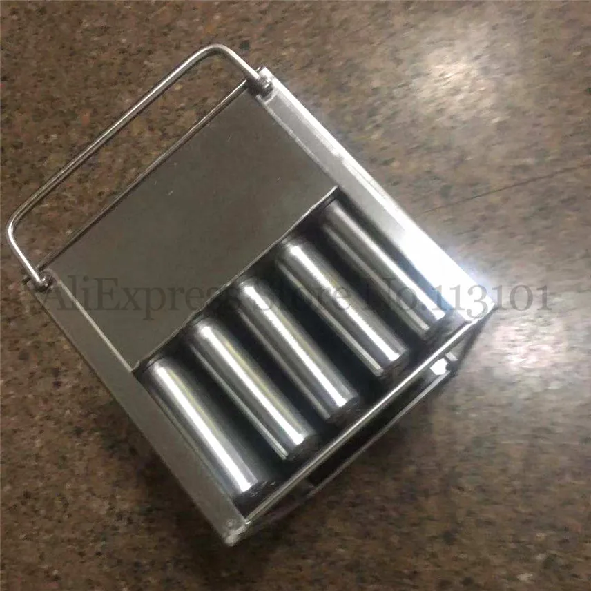 Cylinder Ice Pop Mold Column Ice-lolly Popsicle Mould Full Stainless Steel Great DIY Tool 40 Cells In One 6