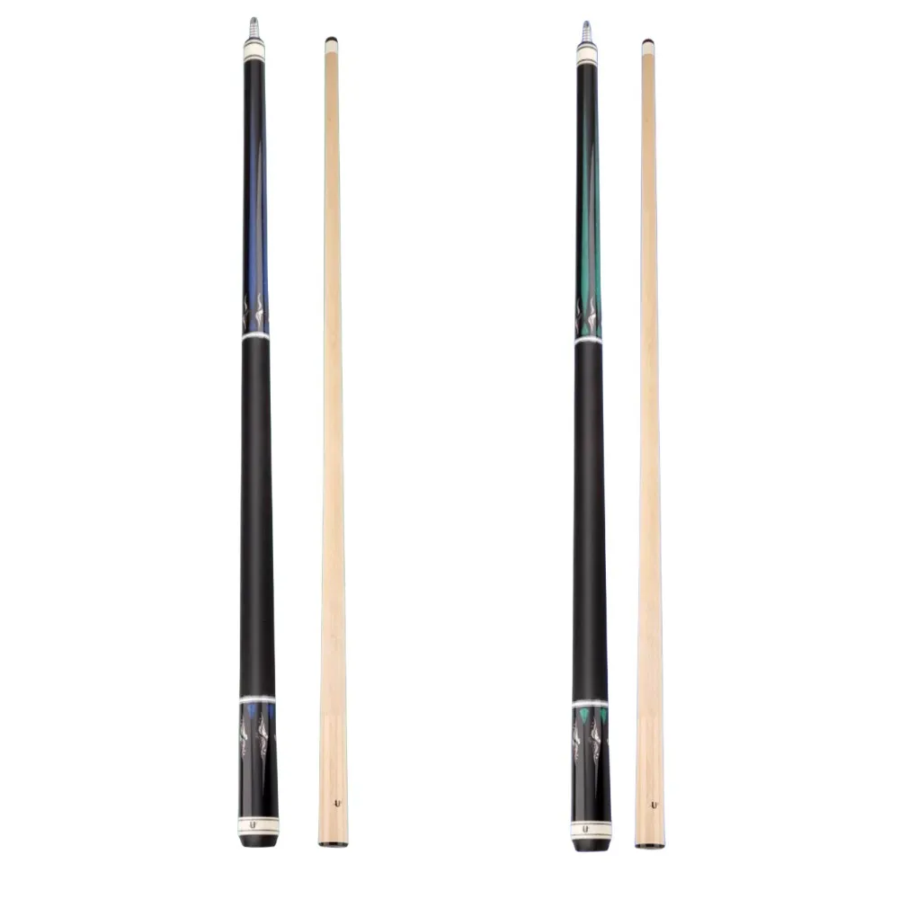 Pool Cue Professionalビリヤードキュー二本セット57インチ11.5 mmヘッドは延長ロッド付き、ビリヤード趣味に最適WEWYQSJXBXF-211218