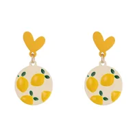 Lemon Earrings Aesthetic Fashion Cool for Women Trendy Unique Dangling Gift 1