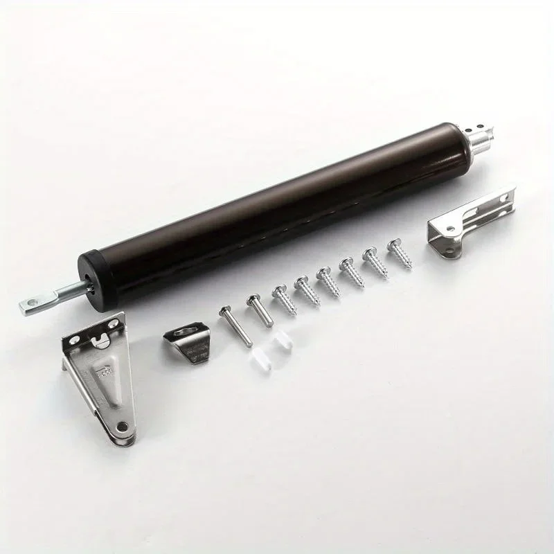 Automatic Soft-Close Door Buffer with Positioning Stop Adjustment