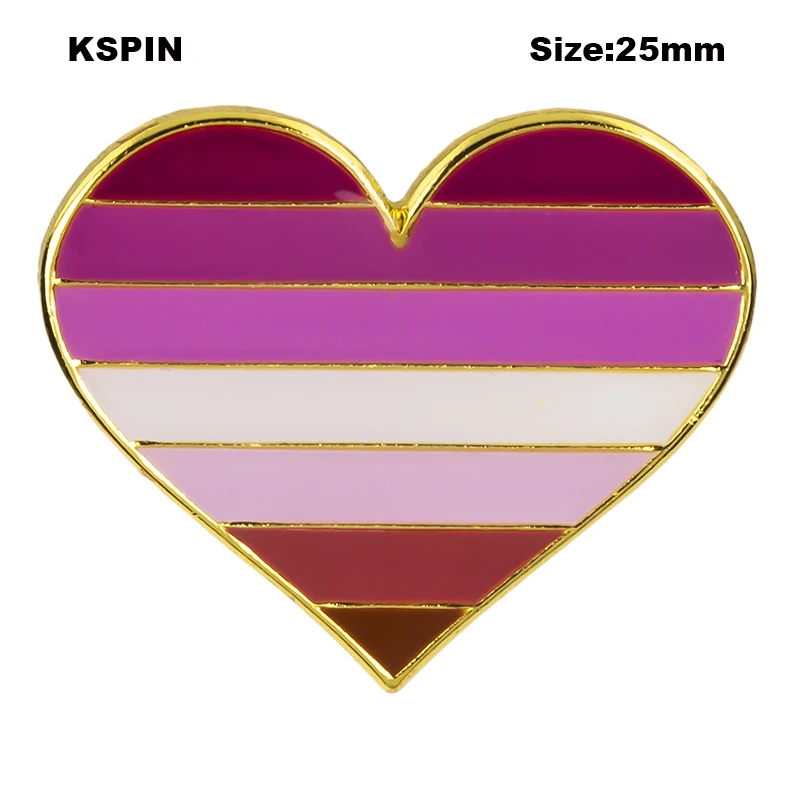 Ukraine Heart Shape Flag Lapel Pin Badge Pin Brooch Icons