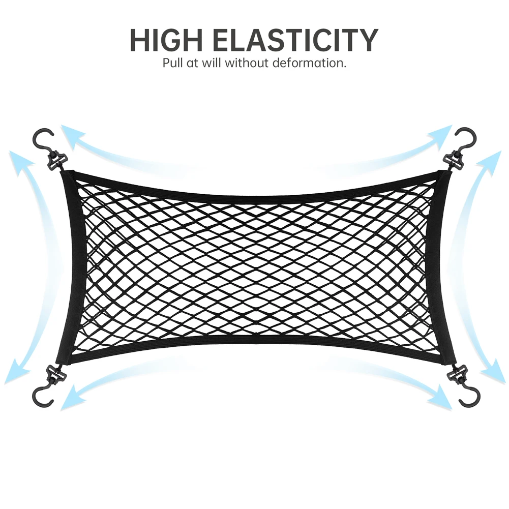 캠핑 카트 카고 네트 탄성 네트 보관 가방 접이식 메쉬 보관 주최자 접이식 트롤리 카트 비치 카트용 이중 레이어