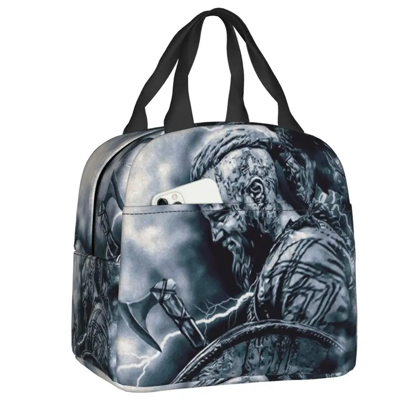 

Многоразовый Ланч-бокс Ragnar Lothbrok Vikings для женщин, многофункциональный термоохладитель Viking King, изолированный Ланч-бокс для офиса