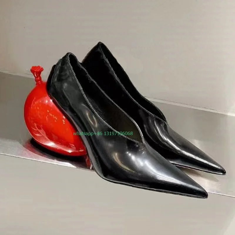 

Туфли-лодочки женские на высоком каблуке, заостренный носок, винтажные, красные, черные нишевые, разные цвета, туфли-лодочки, 35-41
