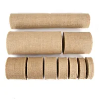 2M/Roll Natural Vintage Jute Ribbon Bow Crafts Sewing DIY Wedding Jute Burlap Fabric Gift Wrapping Party Christmas Home Decor