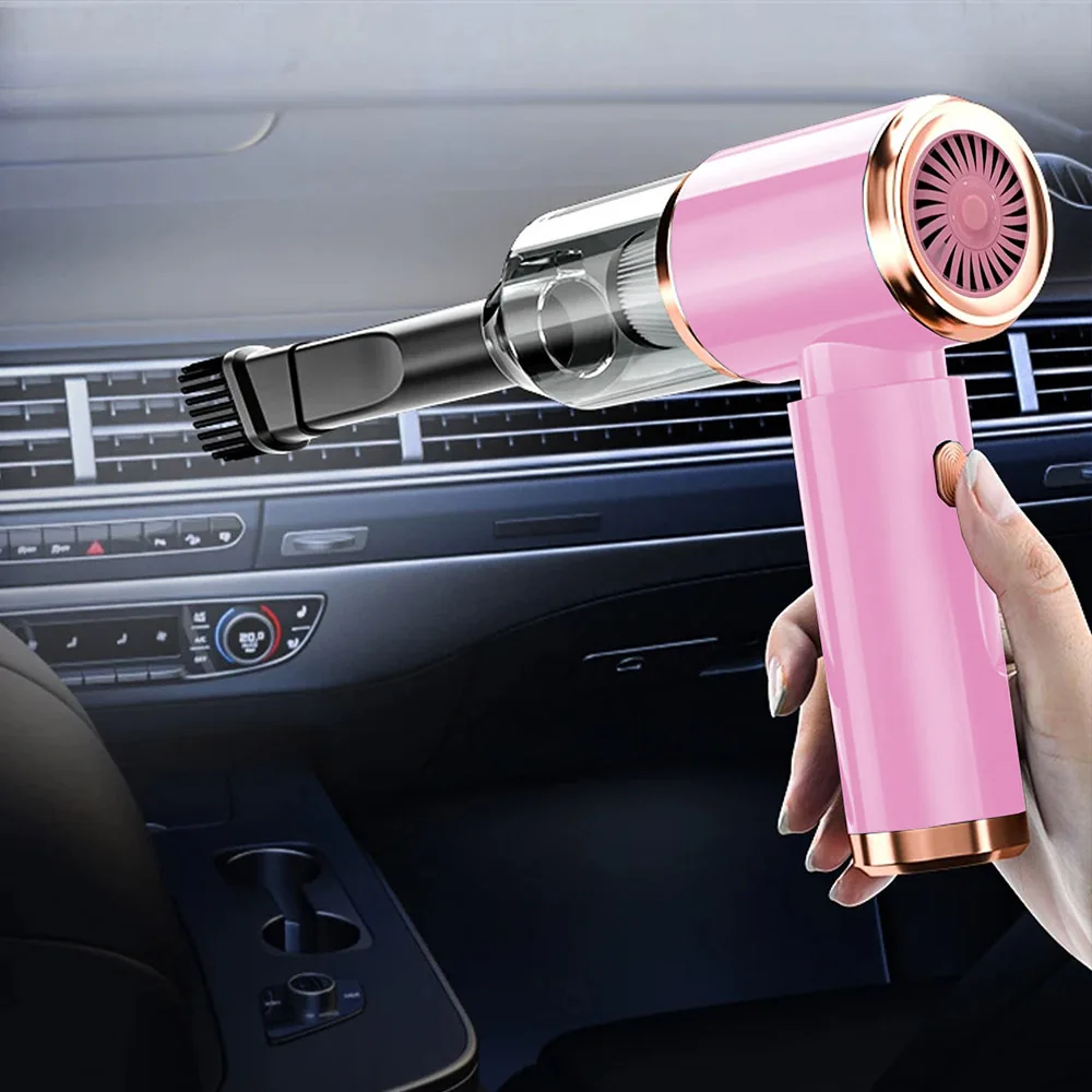 Vacuum Cleaner Handheld Vacuum Cleaner Wireless Vacuum Cleaner Portable Vacuum Cleaner Mini Car Vacuum Cleaner Wireless Powerful Portable Air Blower Cleaning Machine Handheld for Car Blow 4-in-1 Duste Home Appliance