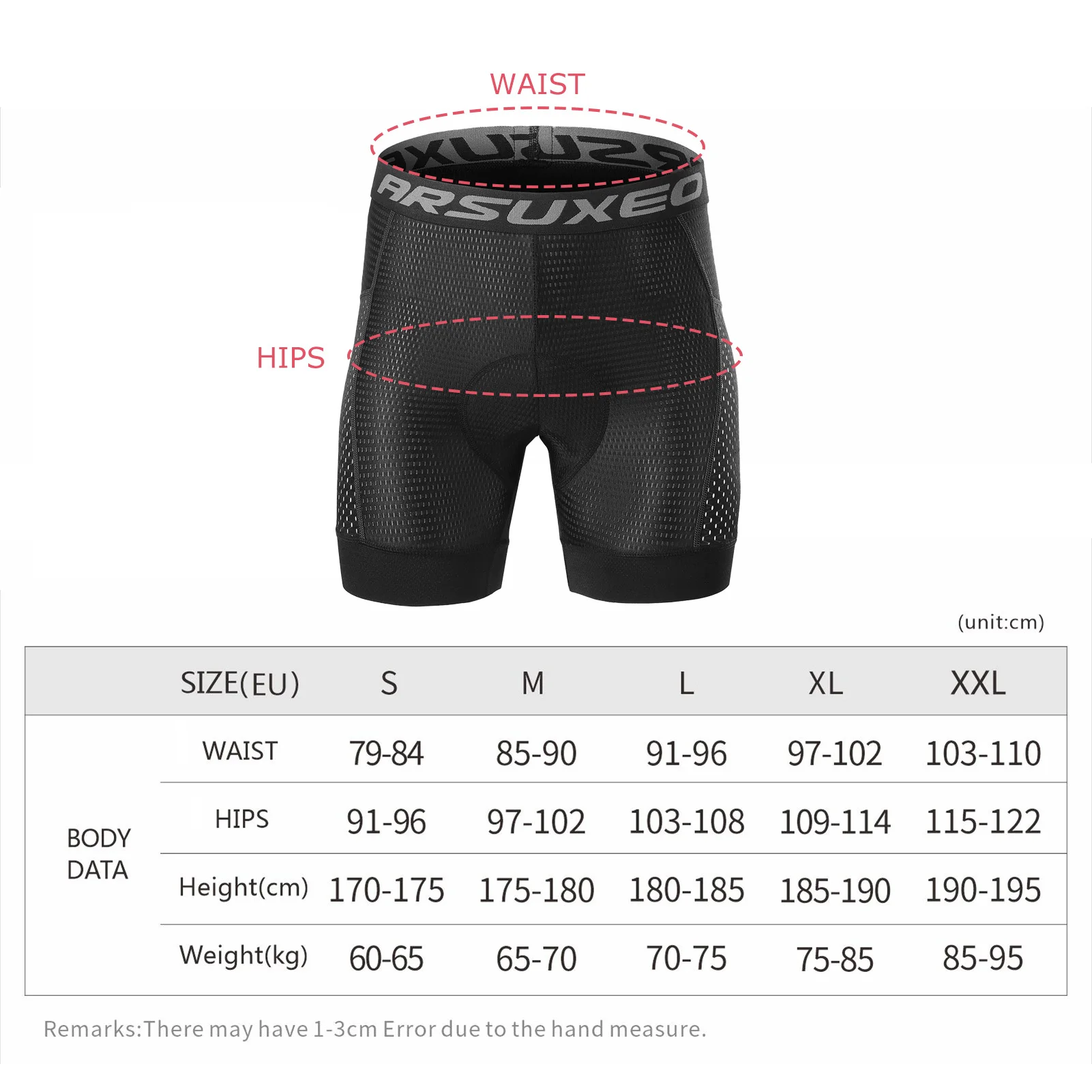 Men's 5D Gel Padded Quick-Dry Cycling Underwear Shorts