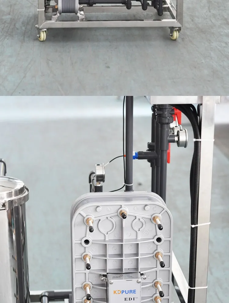 50L/HOUR EDI module ultra pure water equipment desalination anion cation resin electrode board edi power supply complete set