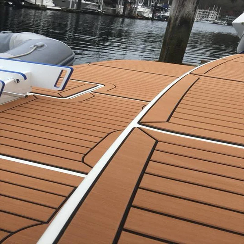 240*60*0.5cm Self Adhesive EVA Foam Teak Sheet Mat Decking Car Boat Sea Swim Yacht Synthetic Marine Acessories Cozy Flooring Pad marine accessories marine hardware boat deck mat