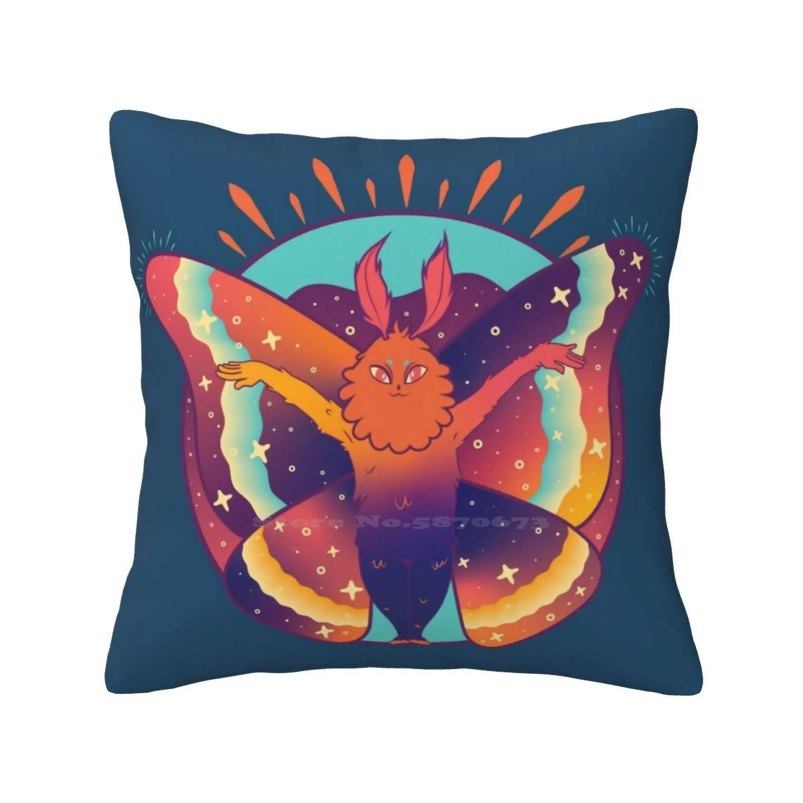 Cosmic Cryptids Milky Way Mothman Home Sofa Car Waist Throw Federa Cosmic Cryptids Celestial Milky Way Space Mothman