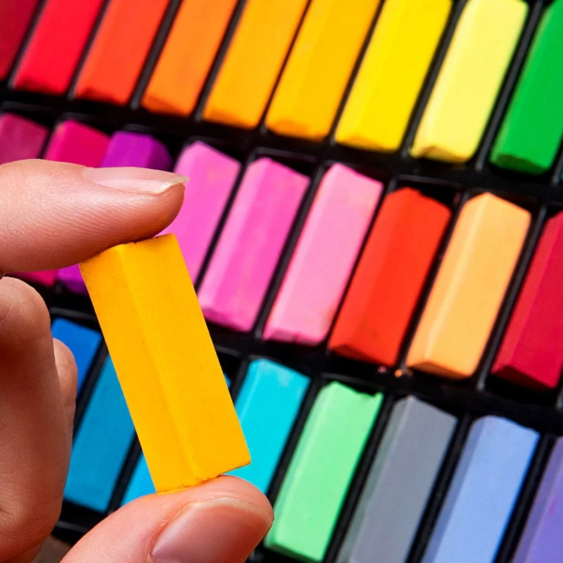 MUNGYO 64 Colors Non Toxic Square Chalk Soft Oil Pastel Square Mini Pastel Sticks Set Art Painting Stationery MPS Korea oil pastels,oil painting sticks,sketch chalk