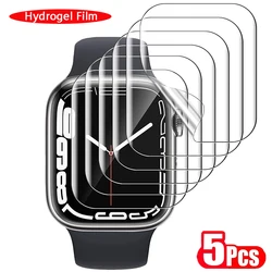 Premium Soft Film Screen Protector Set for Apple Watch - Pack of 5 (Hydrogel Film)