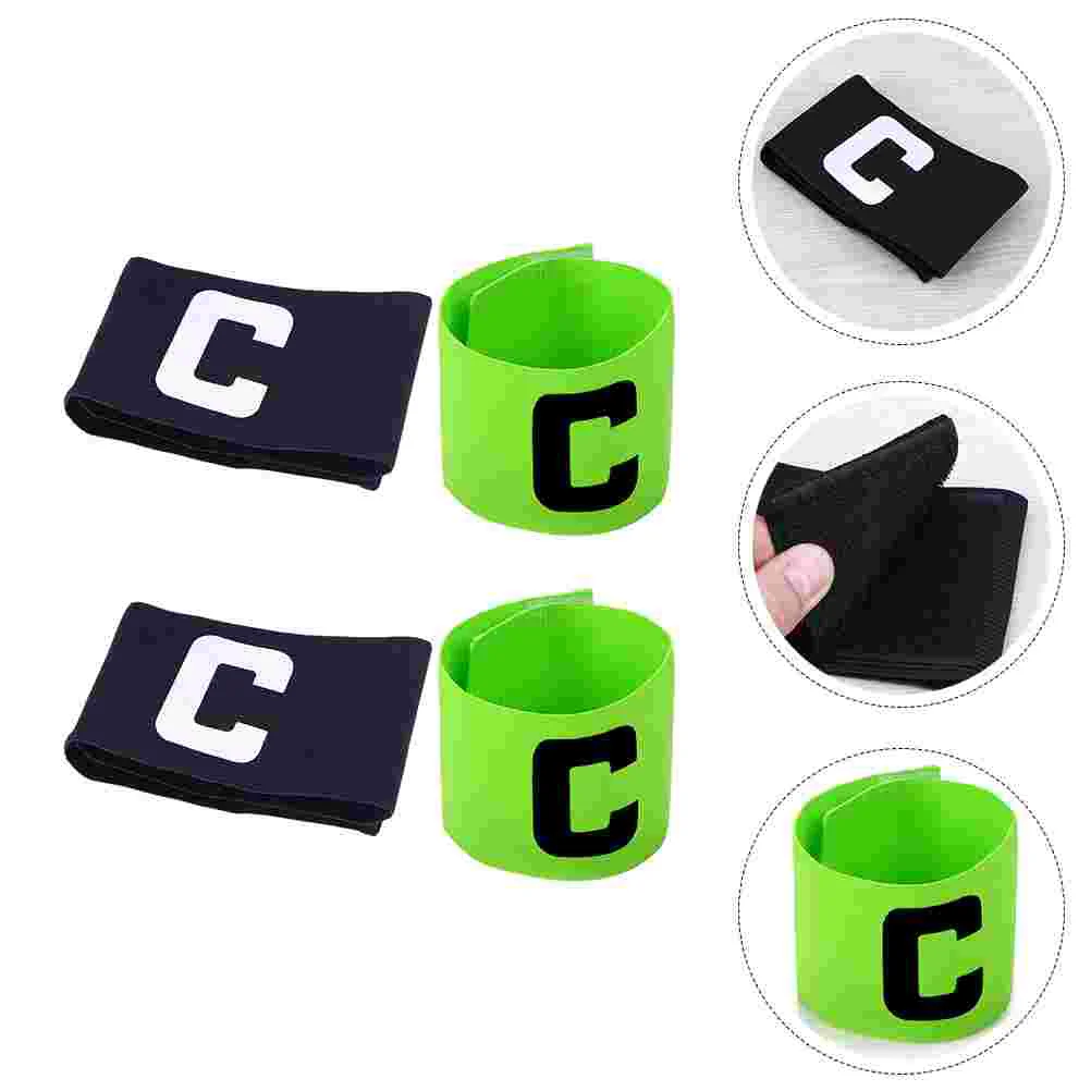 

4 Pcs Captain Armband Sports Accessories Reusable Wrist Basketball Nylon Portable Football Toddler Wear-resistant