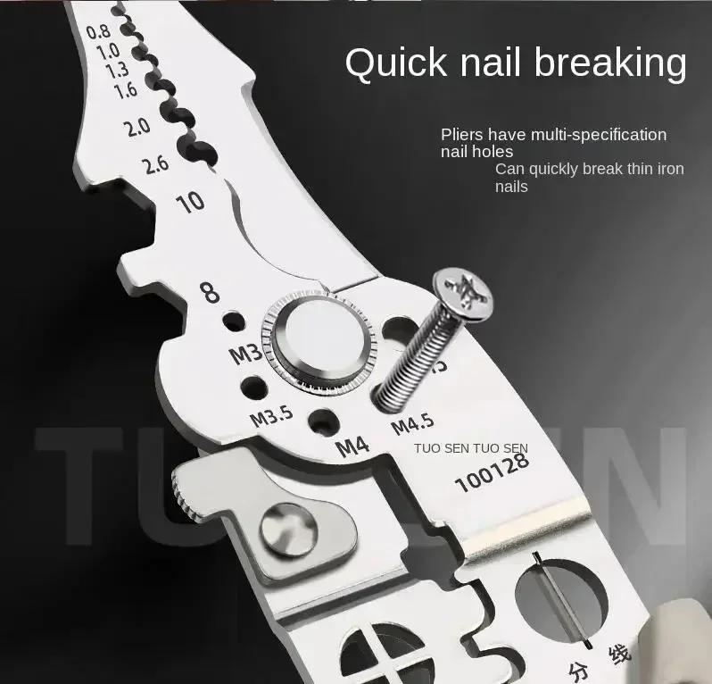 Multi Functional Tools Electrician Tools Wire Stripper Tools Multi Functional Electrician Pliers For Wire Splitting And Stripping Specialized For Electricians