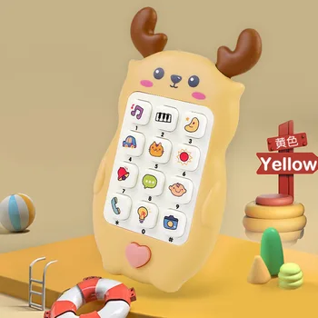 Baby Phone Toy Music Sound Telephone Sleeping Toys With Teether Simulation Phone Kids Infant Early Educational Toy Kids Gifts 12