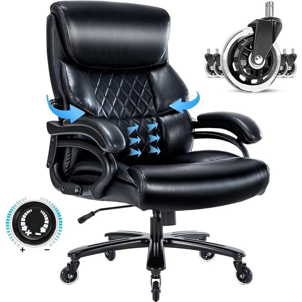 Big and Tall Office Chair Executive Office Chair for Heavy People-Heavy Duty Office Chair With Sturdy Rollerblade Armchair 2 to 3 people soft car roof top tent with annex or changing room